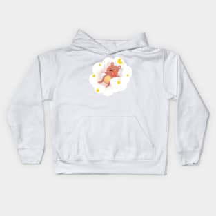 Bear Sleeping on a Cloud Kids Hoodie